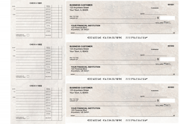 Granite Accounts Payable Designer Business Checks | BU3-CDS16-DED
