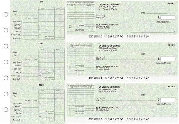 Grassy General Itemized Invoice Business Checks | BU3-CDS17-GII