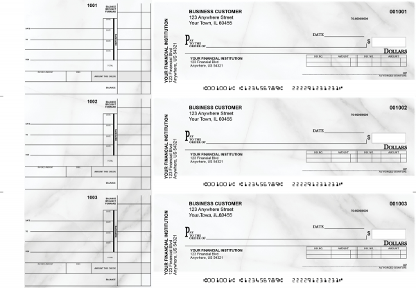 Marble Invoice Business Checks | BU3-CDS20-INV