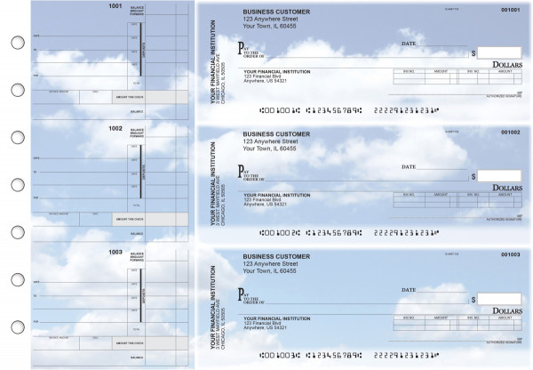 Clouds Invoice Business Checks | BU3-CDS21-INV