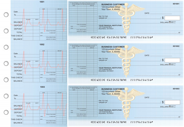 Medical General Itemized Invoice Business Checks | BU3-CDS30-GII