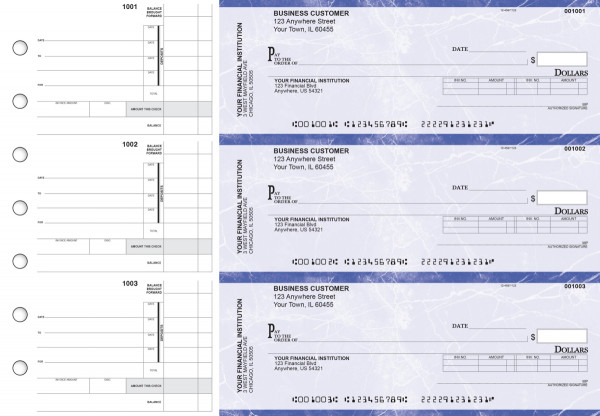 Blue Marble Invoice Business Checks | BU3-LMA01-INV