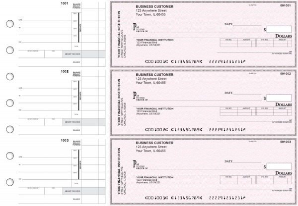 Pink Safety Invoice Business Checks | BU3-PSF01-INV