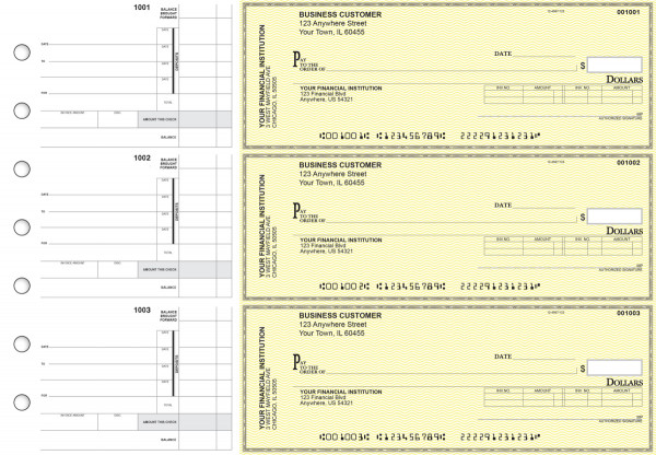 Yellow Safety Invoice Business Checks | BU3-YEL01-INV