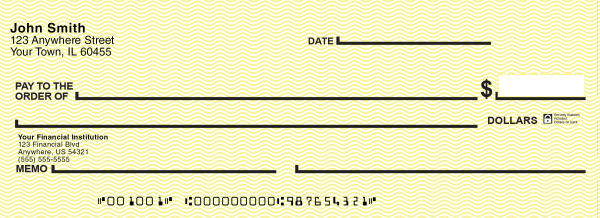 Yellow Safety AccuVision Pocket Checks | BUP-VIZYEL01