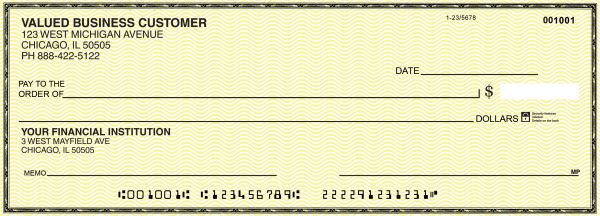 Yellow Safety Business Pocket Checks | BUP-YEL01