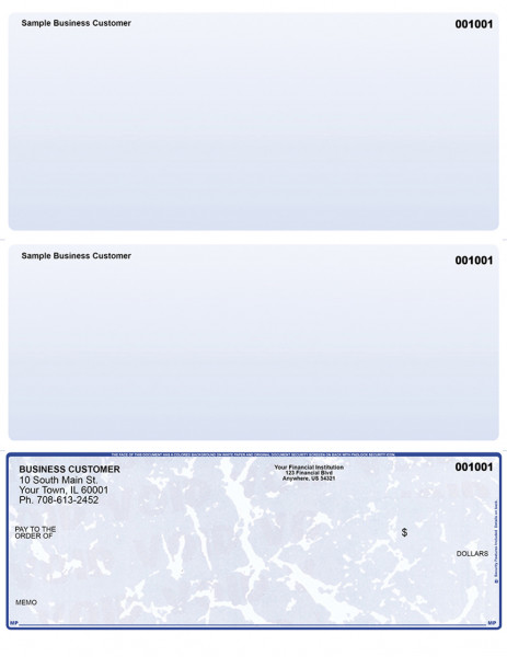 Blue Marble Bottom Laser Checks | LBC-BM