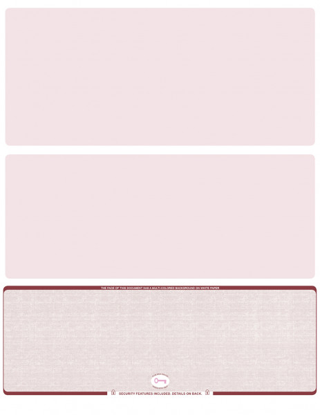 Burgundy Safety Blank High Security Bottom Laser Checks | LBCHS-BLA-US