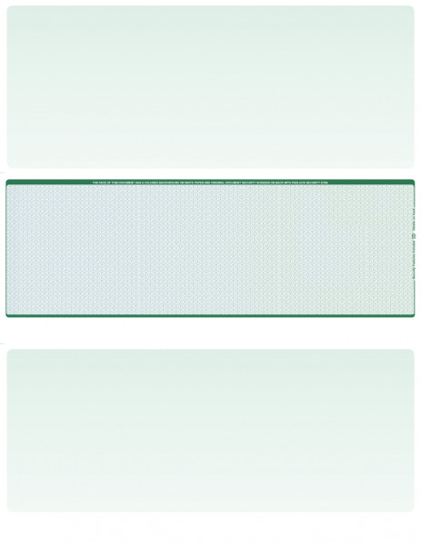 Blue Green Blank Middle Laser Checks | LMC-BLA-BG