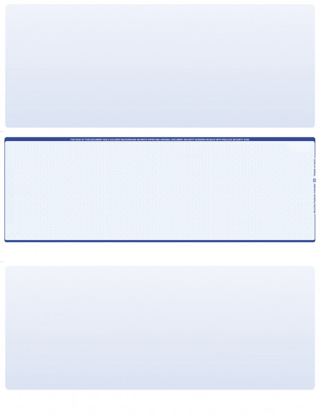 Blue Safety Blank Middle Laser Checks | LMC-BLA-BS