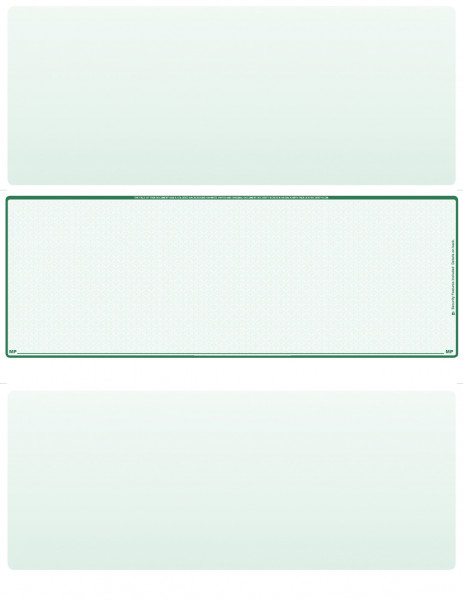 Green Safety Blank Middle Laser Checks | LMC-BLA-GS