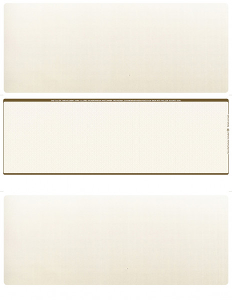 Tan Safety Blank Middle Laser Checks | LMC-BLA-TS