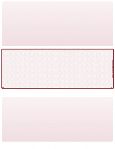 Burgundy Safety Blank Middle Laser Checks | LMC-BLA-US