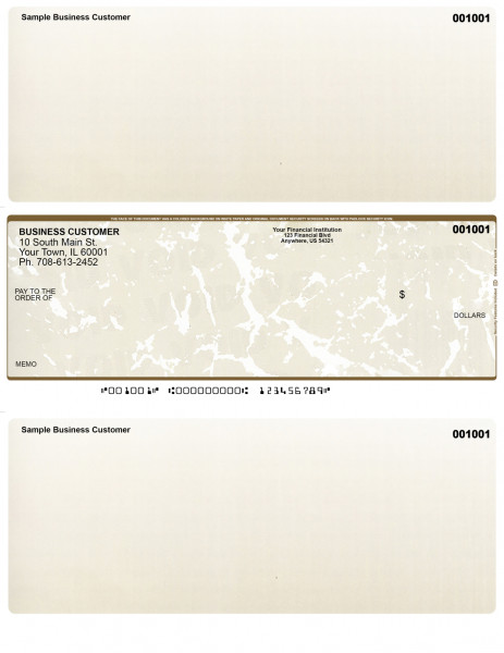 Tan Marble Middle Laser Checks | LMC-OM