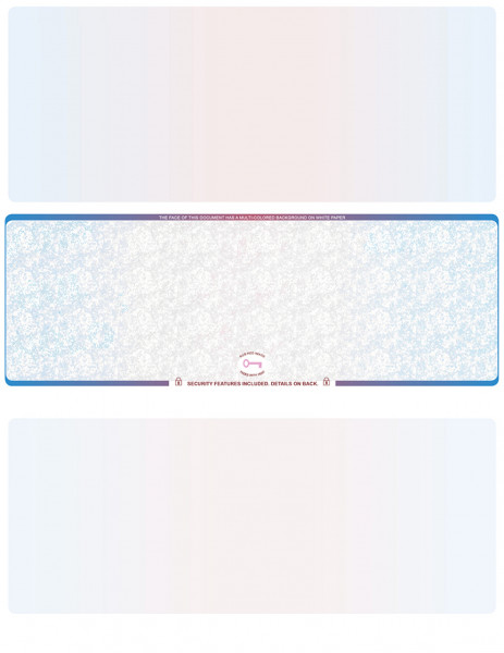 Blue Red Blank High Security Middle Laser Checks | LMCHS-BLA-BR