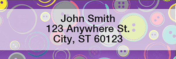 Cute as a Button Address Labels | LRGEP-002