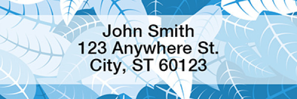 Four Season Leaves Rectangle Address Labels | LRNAT-72