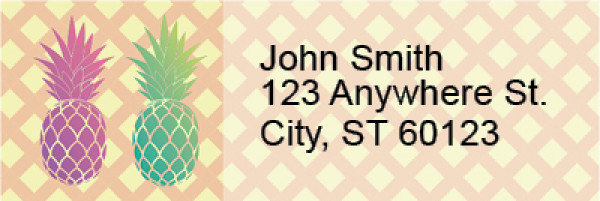 Pineapples Address Labels | LRRFOD-70