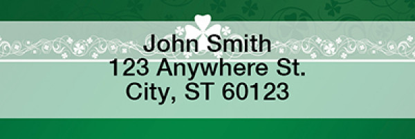 Irish Border Rectangle Address Labels | LRTVL-17