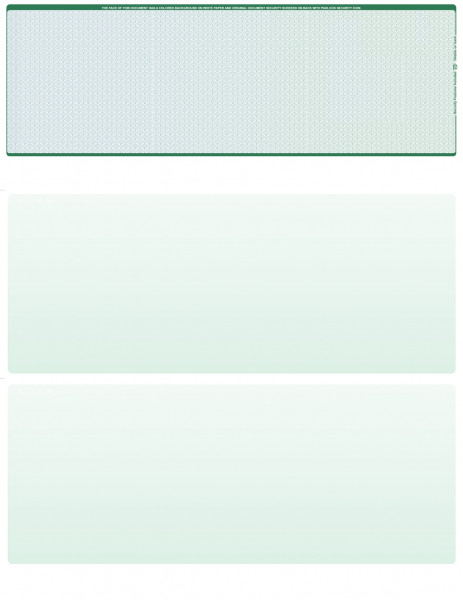 Blue Green Blank Top Laser Checks | LTC-BLA-BG