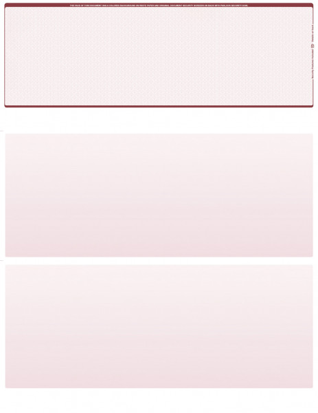 Burgundy Safety Blank Top Laser Checks | LTC-BLA-US