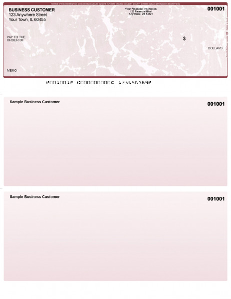 Burgundy Marble Top Laser Checks | LTC-UM
