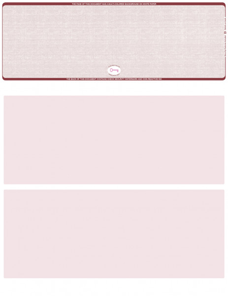 Burgundy Safety Blank High Security Top Laser Checks | LTCHS-BLA-US