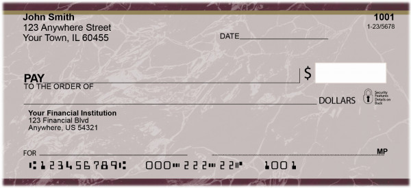 Burgundy Marble Checks | VAL-022